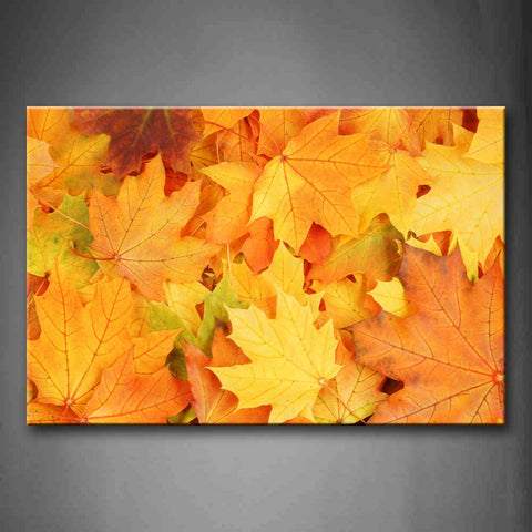 Yellow Maple Leafs Portrait Wall Art Painting The Picture Print On Canvas Botanical Pictures For Home Decor Decoration Gift 