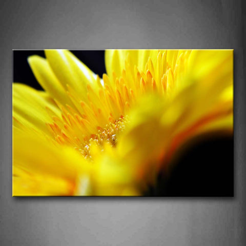 Yellow Orange Golden Flower Portrait Wall Art Painting Pictures Print On Canvas Flower The Picture For Home Modern Decoration 