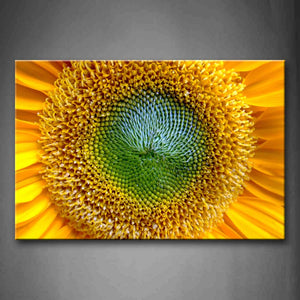 Yellow Orange Golden Sunflower Portrait  Wall Art Painting The Picture Print On Canvas Flower Pictures For Home Decor Decoration Gift 