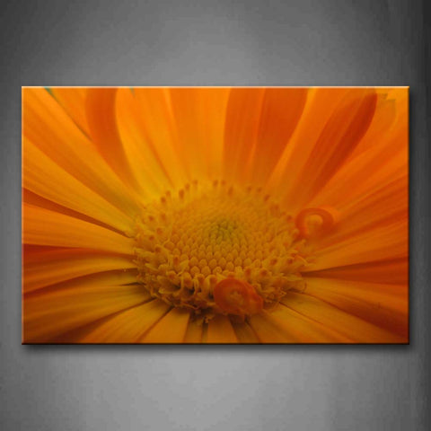 Yellow Orange Orange Flower Petal And Stamen Wall Art Painting Pictures Print On Canvas Flower The Picture For Home Modern Decoration 