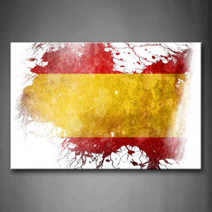 Yellow In The Flag Of Spain Wall Art Painting Pictures Print On Canvas Art The Picture For Home Modern Decoration 