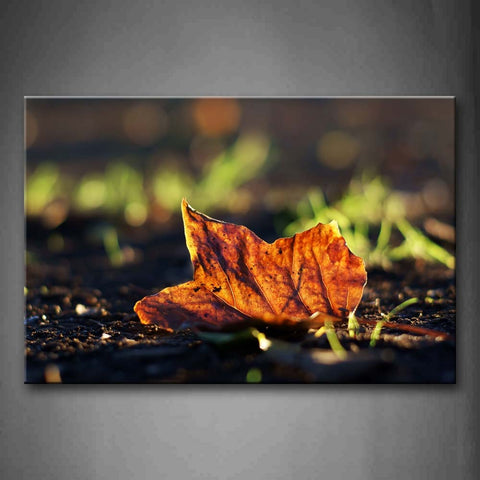 Yellow Fallen Leaf On Floor  Wall Art Painting Pictures Print On Canvas Art The Picture For Home Modern Decoration 