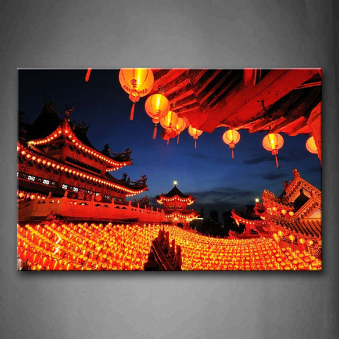 There Are Many Laterns Wall Art Painting Pictures Print On Canvas Religion The Picture For Home Modern Decoration 