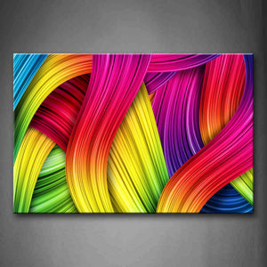 Colorful Lines Crowd Wall Art Painting The Picture Print On Canvas Abstract Pictures For Home Decor Decoration Gift 