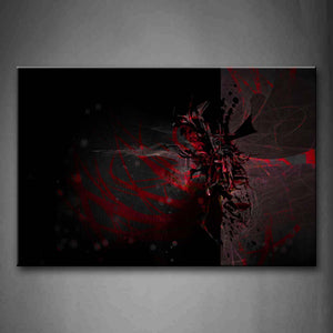 Digital Art Red Black Wall Art Painting The Picture Print On Canvas Abstract Pictures For Home Decor Decoration Gift 