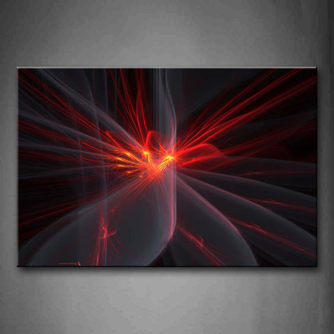 Fractal Red Gray Abstract Wall Art Painting The Picture Print On Canvas Abstract Pictures For Home Decor Decoration Gift 