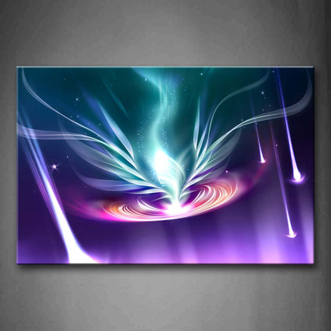 Digital Art Abstract Purple Blue Light Wall Art Painting The Picture Print On Canvas Abstract Pictures For Home Decor Decoration Gift 