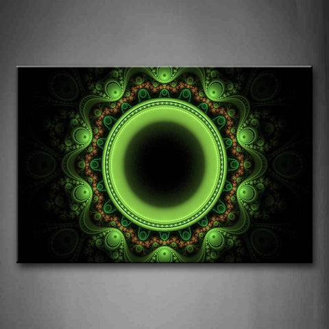 Fractal With Green Ring Abstract Wall Art Painting The Picture Print On Canvas Abstract Pictures For Home Decor Decoration Gift 