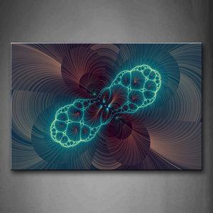 Abstract Brown Blue Like Flower Wall Art Painting The Picture Print On Canvas Abstract Pictures For Home Decor Decoration Gift 