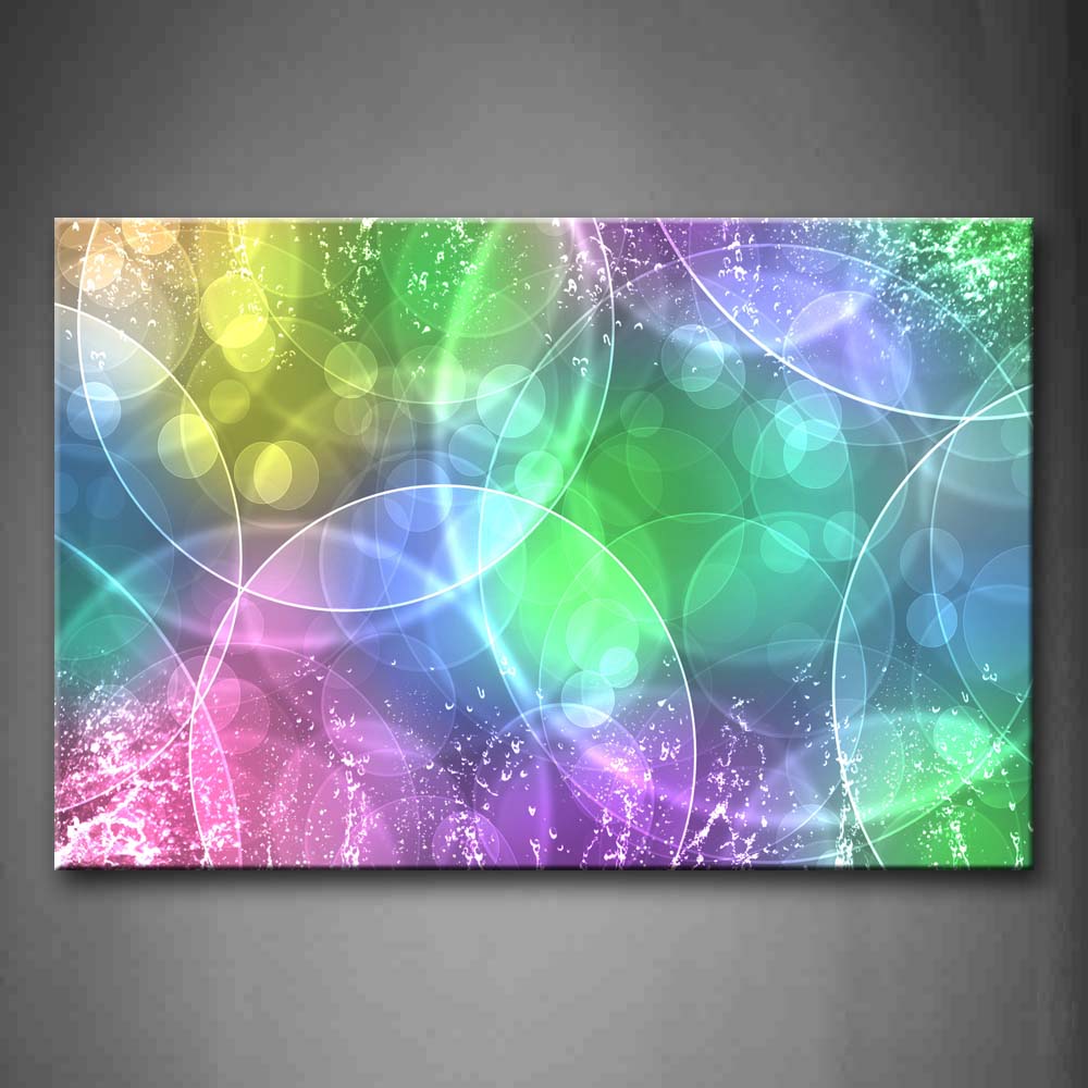 Artistic Colorful Rings Wall Art Painting The Picture Print On Canvas Abstract Pictures For Home Decor Decoration Gift 