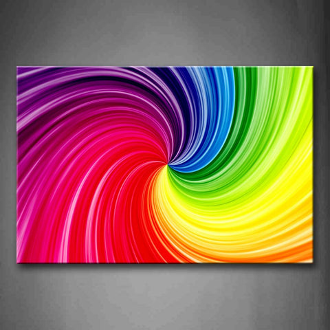 Colorful Spiral Wall Art Painting The Picture Print On Canvas Abstract Pictures For Home Decor Decoration Gift 