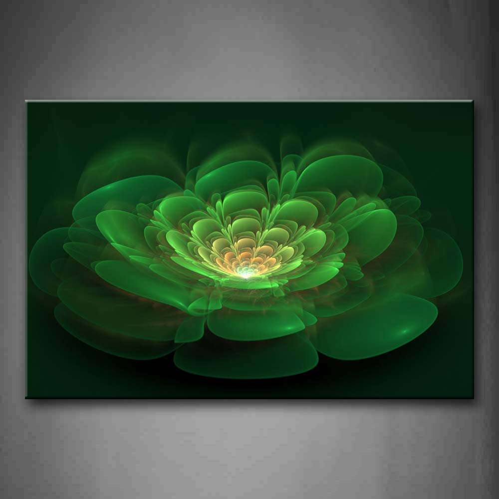 Abstract Like Green Flower Wall Art Painting The Picture Print On Canvas Abstract Pictures For Home Decor Decoration Gift 