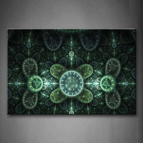 Abstract Circles Light Green Wall Art Painting Pictures Print On Canvas Abstract The Picture For Home Modern Decoration 