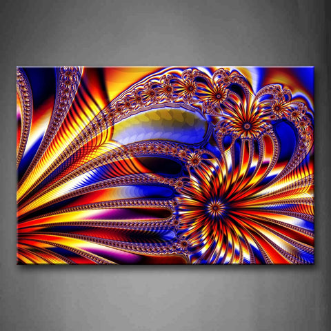 Fractal Abstract Colorful Complex Pattern Wall Art Painting The Picture Print On Canvas Abstract Pictures For Home Decor Decoration Gift 