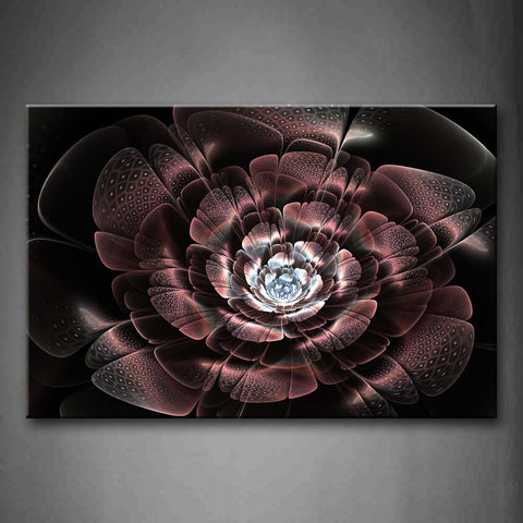 Fractal Like Pink Flower Wall Art Painting The Picture Print On Canvas Abstract Pictures For Home Decor Decoration Gift 