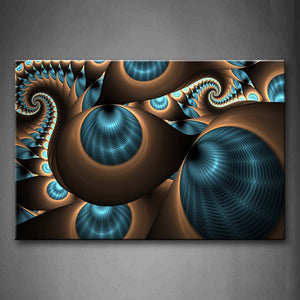 Abstract Blue Brown Like Several Holes Wall Art Painting The Picture Print On Canvas Abstract Pictures For Home Decor Decoration Gift 