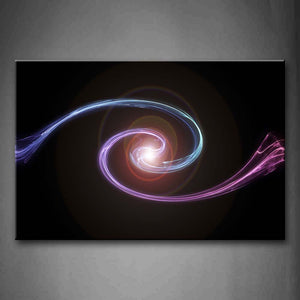 Abstract Blue Purple Circle  Wall Art Painting Pictures Print On Canvas Abstract The Picture For Home Modern Decoration 