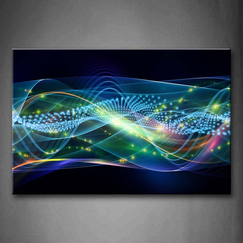 Colors Lines Blue Yellow Pink Abstract Wall Art Painting Pictures Print On Canvas Abstract The Picture For Home Modern Decoration 