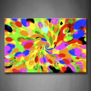 Yellow Orange Abstract Colorful  Wall Art Painting The Picture Print On Canvas Abstract Pictures For Home Decor Decoration Gift 
