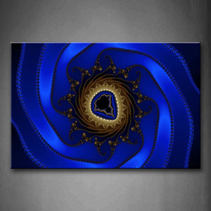 Abstract Blue Brown  Wall Art Painting Pictures Print On Canvas Abstract The Picture For Home Modern Decoration 