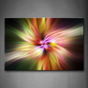 Fractal Like Colorful Flower Wall Art Painting The Picture Print On Canvas Abstract Pictures For Home Decor Decoration Gift 