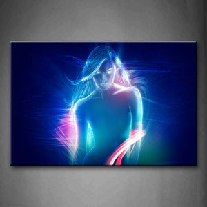 Nude Woman Blue Pink Abstract Wall Art Painting Pictures Print On Canvas Abstract The Picture For Home Modern Decoration 