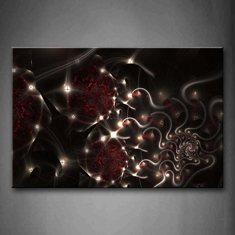 Artistic White Black Red Wall Art Painting Pictures Print On Canvas Abstract The Picture For Home Modern Decoration 