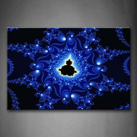 Fractal Abstract Blue  Wall Art Painting Pictures Print On Canvas Abstract The Picture For Home Modern Decoration 