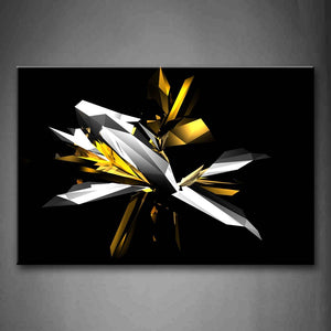 Digital Art Abstract Black White Yellow Wall Art Painting Pictures Print On Canvas Abstract The Picture For Home Modern Decoration 