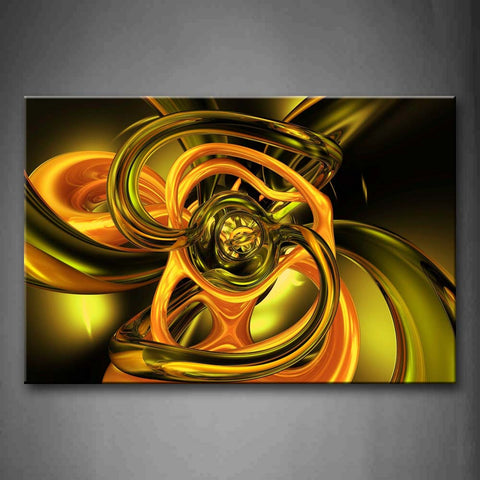 Digital Art Abstract Yellow  Wall Art Painting The Picture Print On Canvas Abstract Pictures For Home Decor Decoration Gift 