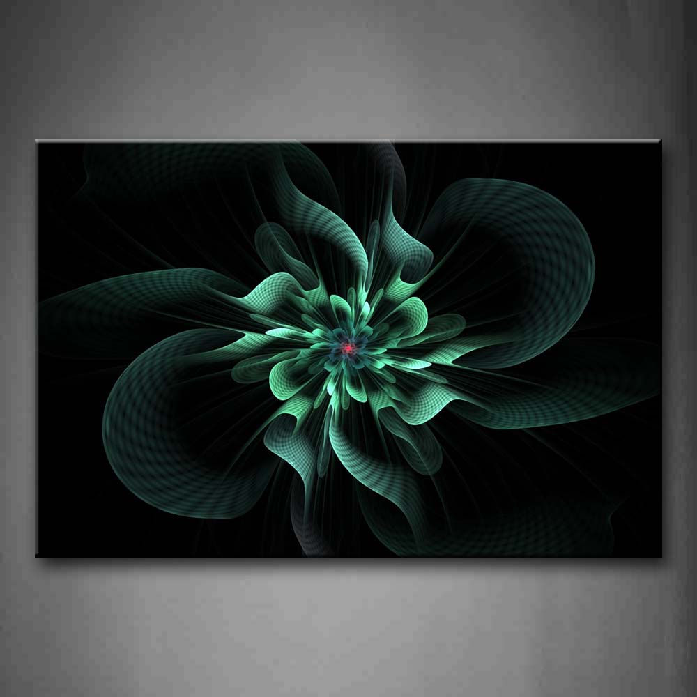 Abstract Like Blue Flower Wall Art Painting Pictures Print On Canvas Abstract The Picture For Home Modern Decoration 