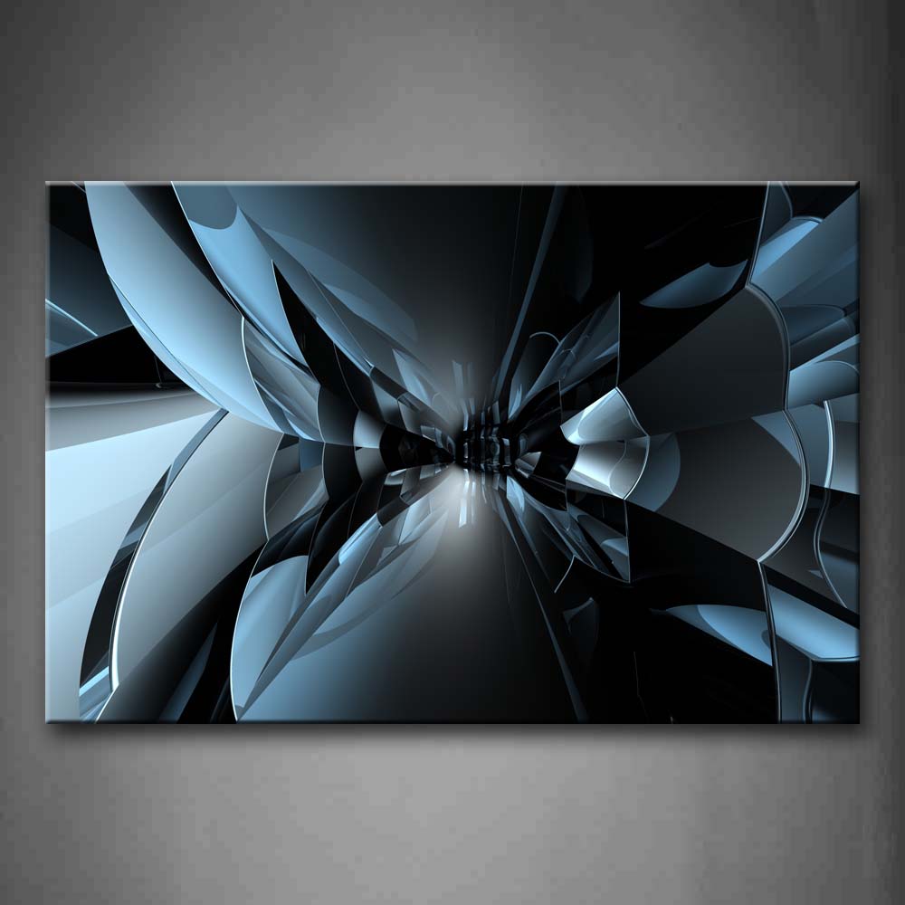 Abstract Blue Black Wall Art Painting Pictures Print On Canvas Abstract The Picture For Home Modern Decoration 