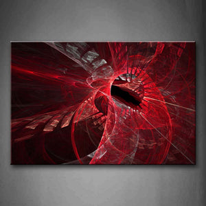 Abstract Red Cave Lines Wall Art Painting The Picture Print On Canvas Abstract Pictures For Home Decor Decoration Gift 