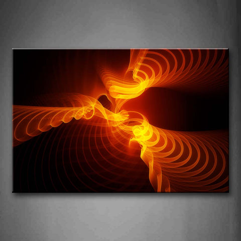 Abstract Orange Ripple Wall Art Painting The Picture Print On Canvas Abstract Pictures For Home Decor Decoration Gift 