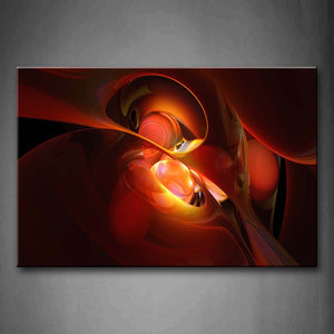 Digital Art Abstract Red Yellow Wall Art Painting Pictures Print On Canvas Abstract The Picture For Home Modern Decoration 