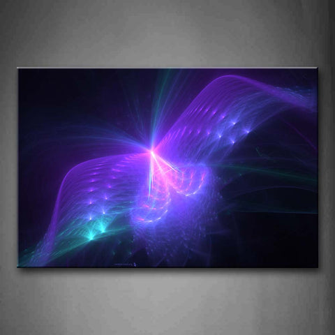 Purple Abstract Blue Pink Butterfly Wall Art Painting The Picture Print On Canvas Abstract Pictures For Home Decor Decoration Gift 