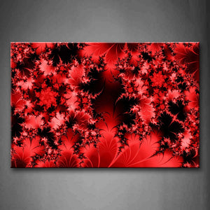 Fractal Abstract Red  Wall Art Painting Pictures Print On Canvas Abstract The Picture For Home Modern Decoration 