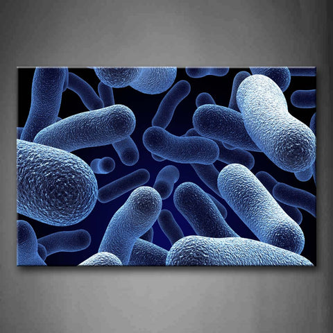 Digital Art Blue Like Virus Wall Art Painting Pictures Print On Canvas Abstract The Picture For Home Modern Decoration 