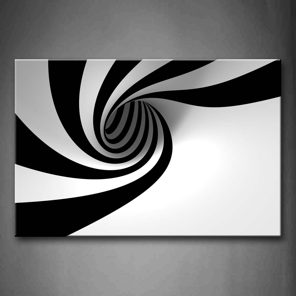 Black And White Grey Black White  Hole Wall Art Painting The Picture Print On Canvas Abstract Pictures For Home Decor Decoration Gift 