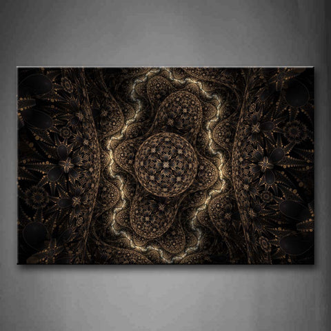 Brown Fractal Wall Art Painting The Picture Print On Canvas Abstract Pictures For Home Decor Decoration Gift 