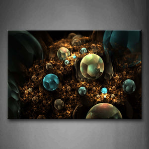 Colorful  Polygon In Sphere Fractal Wall Art Painting Pictures Print On Canvas Abstract The Picture For Home Modern Decoration 