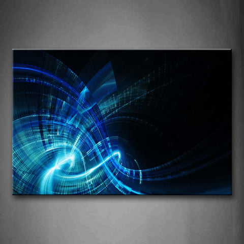 Abstract Blue Black Wall Art Painting The Picture Print On Canvas Abstract Pictures For Home Decor Decoration Gift 