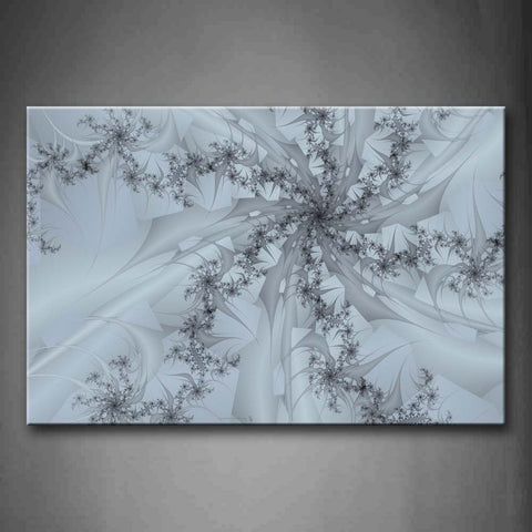 Fractal Abstract Like Flower Gray Wall Art Painting Pictures Print On Canvas Abstract The Picture For Home Modern Decoration 