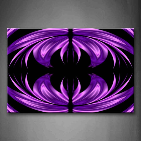 Purple Abstract Like Butterfly Symmetry Wall Art Painting The Picture Print On Canvas Abstract Pictures For Home Decor Decoration Gift 