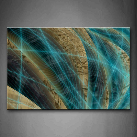 Digital Art Abstract Blue Yellow Wall Art Painting The Picture Print On Canvas Abstract Pictures For Home Decor Decoration Gift 