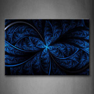 Abstract Blue Like Leafs Wall Art Painting The Picture Print On Canvas Abstract Pictures For Home Decor Decoration Gift 