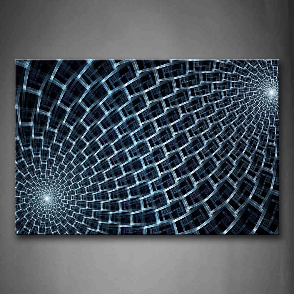 Artistic Light Blue Like Two Holes Wall Art Painting Pictures Print On Canvas Abstract The Picture For Home Modern Decoration 