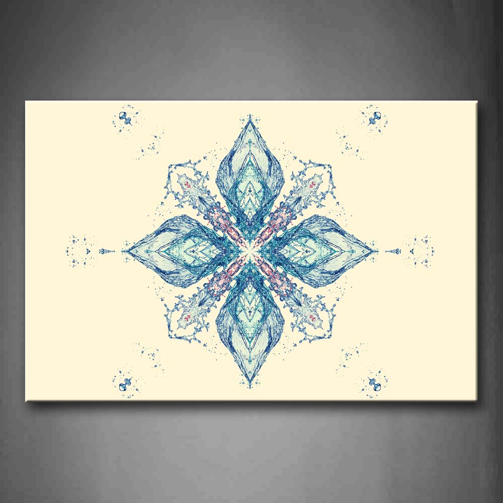 White Background Like Blue Flower Wall Art Painting The Picture Print On Canvas Abstract Pictures For Home Decor Decoration Gift 