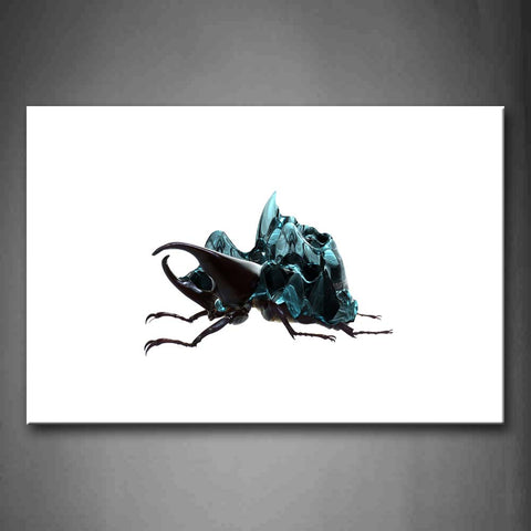 White Background Like A Blue Black Insect Wall Art Painting The Picture Print On Canvas Abstract Pictures For Home Decor Decoration Gift 