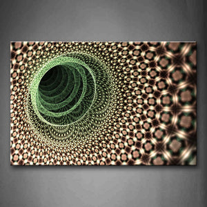 Artistic Green Brown Like A Hole Wall Art Painting Pictures Print On Canvas Abstract The Picture For Home Modern Decoration 